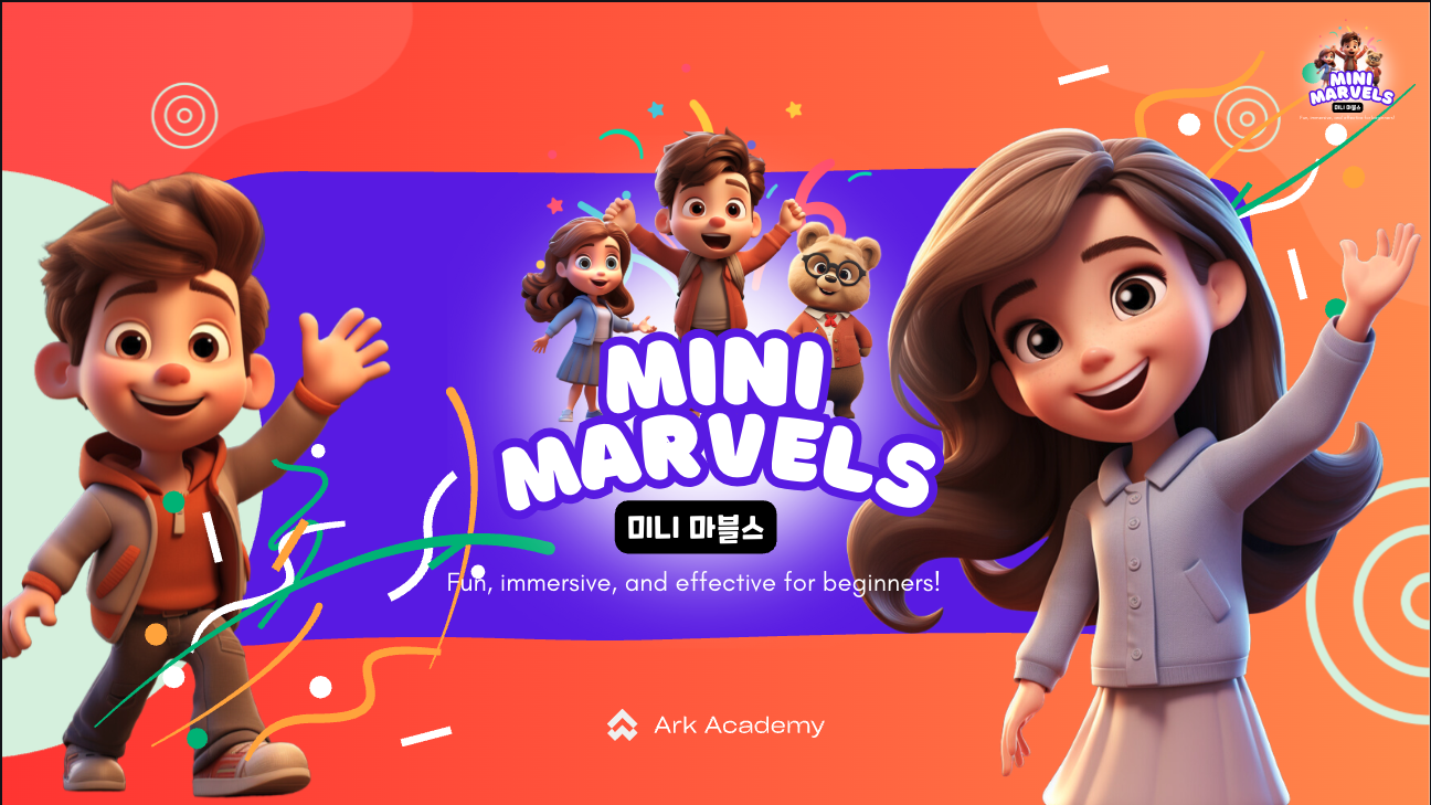 Mini Marvels session title slide with illustrated characters